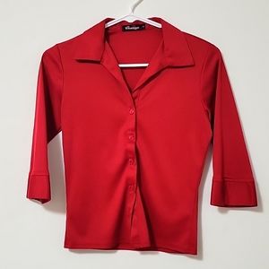 Red blouse